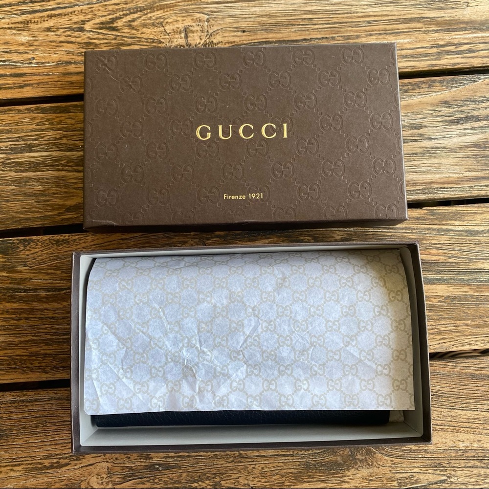 NWOT Gucci continental wallet black - Picture 8 of 10